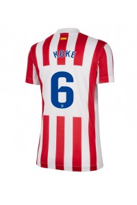 Atletico Madrid Koke #6 Voetbaltruitje Thuis tenue Dames 2025-26 Korte Mouw